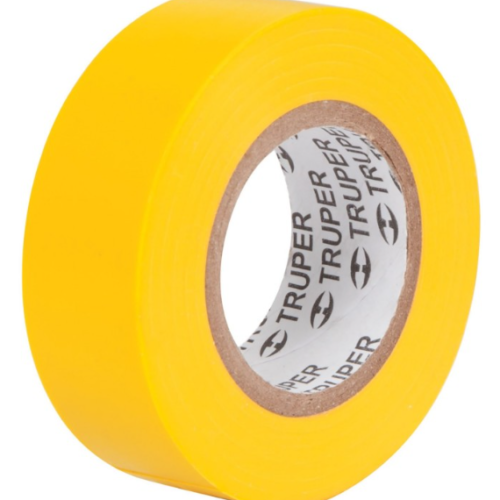 CINTA PLASTICA AMARILLA 19MM X 9MTS