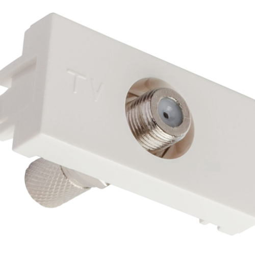 TOMA COAXIAL NIESSEN BLANCO