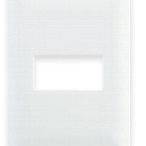 PLACA 1 VENTANA ALPHA CLASSIC BLANCA